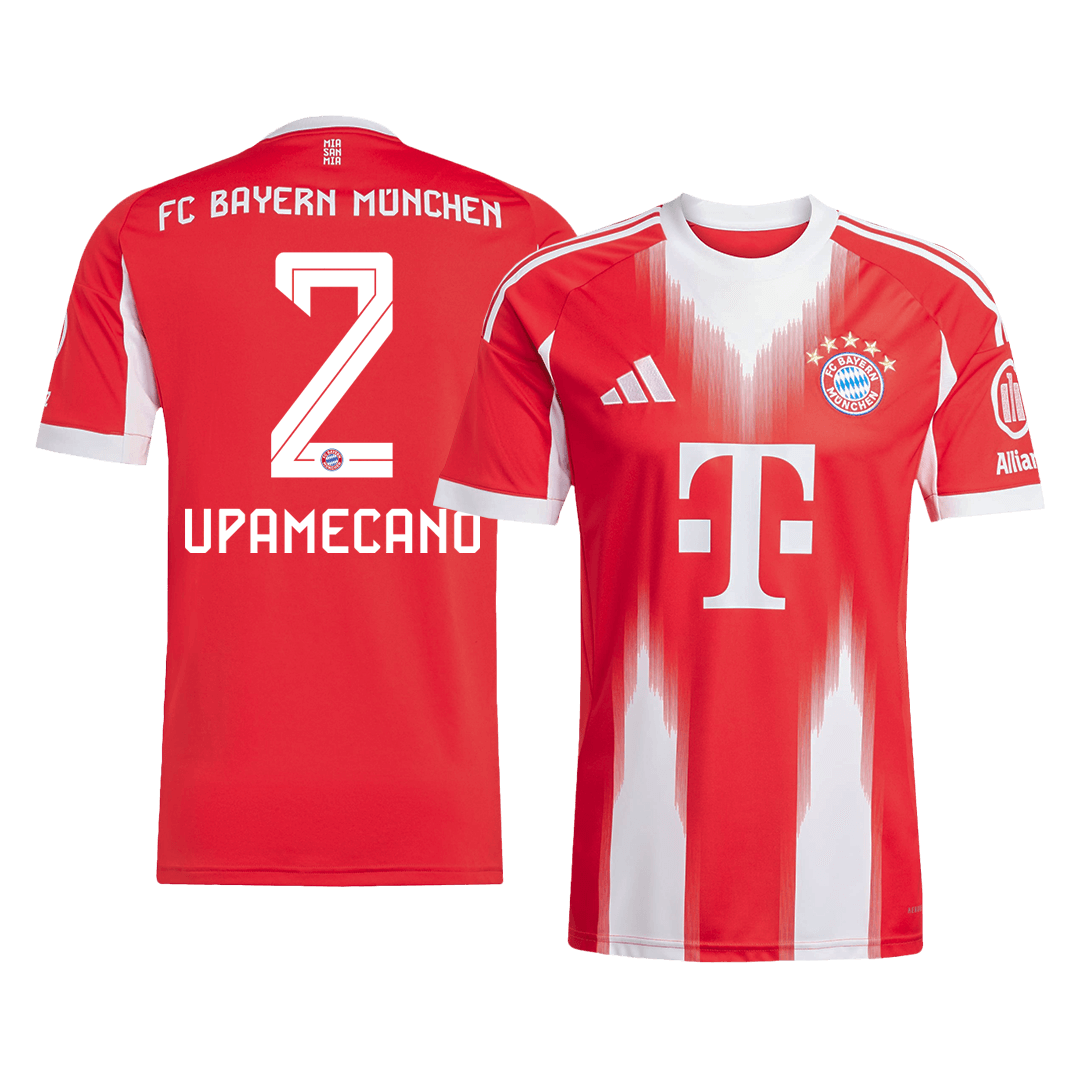 Camiseta Upamecano #2 Bayern Munich 2025/26 Primera Equipación - Versión Hincha