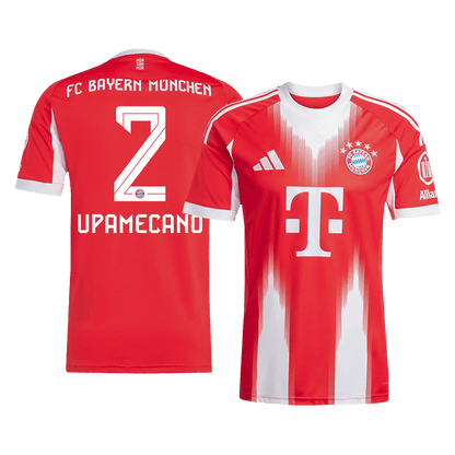 Camiseta Upamecano #2 Bayern Munich 2025/26 Primera Equipación - Versión Hincha