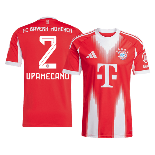 Camiseta Upamecano #2 Bayern Munich 2025/26 Primera Equipación - Versión Hincha