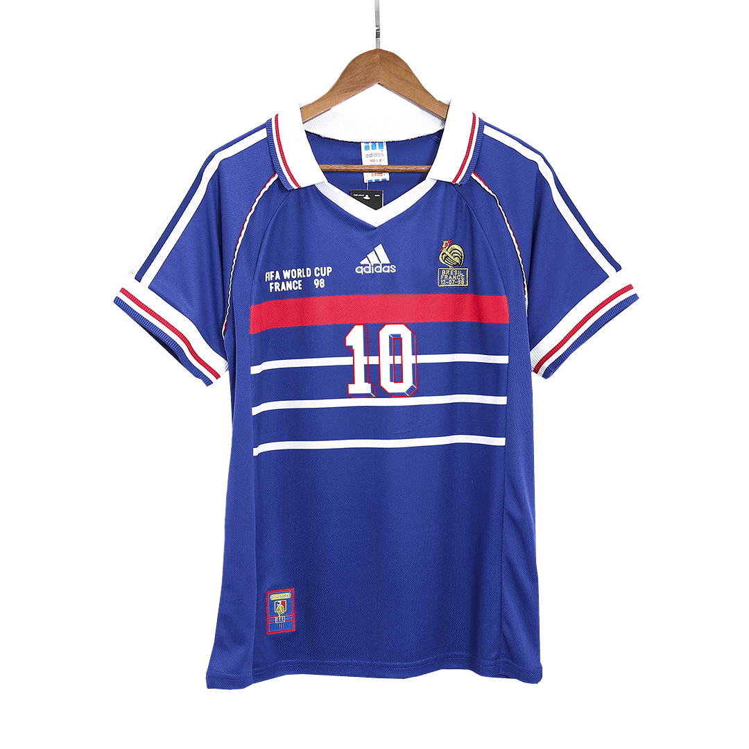Camiseta Retro 1998 Zidane #10 Francia Primera Equipación Copa del Mundo - Vista 7
