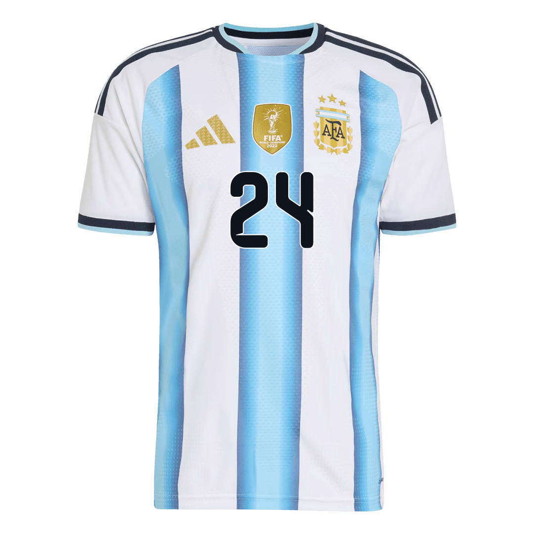 Camiseta Auténtica E. Fernández #24 Argentina 2026 Primera Equipación Copa del Mundo - Versión Jugador