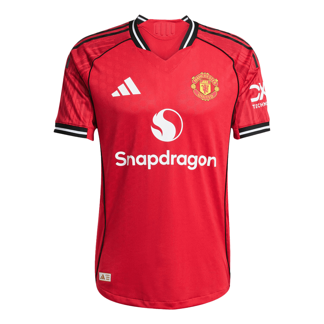 Camiseta Auténtica Manchester United 2025/26 Primera Equipación - Versión Jugador
