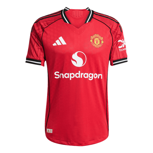 Camiseta Auténtica Manchester United 2025/26 Primera Equipación - Versión Jugador