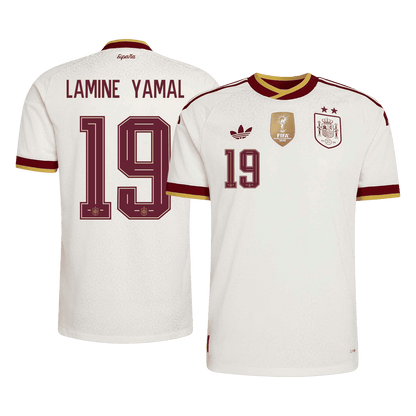 Camiseta Auténtica LAMINE YAMAL #19 Spain 2026 Segunda Equipación Copa del Mundo -Versión Jugador