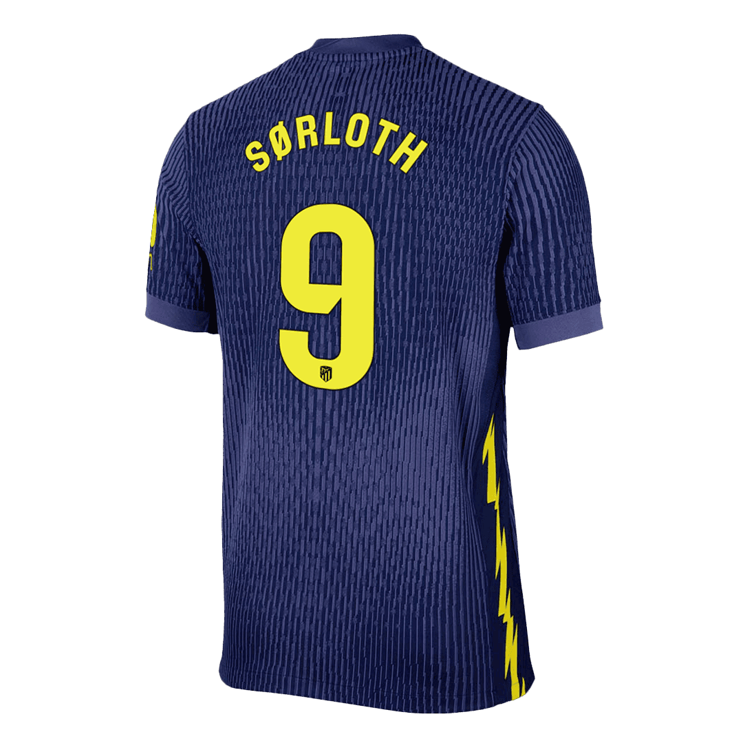 Camiseta Auténtica Sørloth #9 Atletico Madrid 2025/26 Segunda Equipación - Versión Jugador - Vista 9