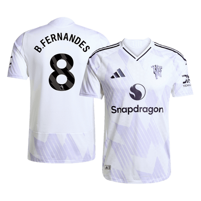 Camiseta Auténtica B. Fernandes #8 Manchester United 2025/26 Segunda Equipación - Versión Jugador