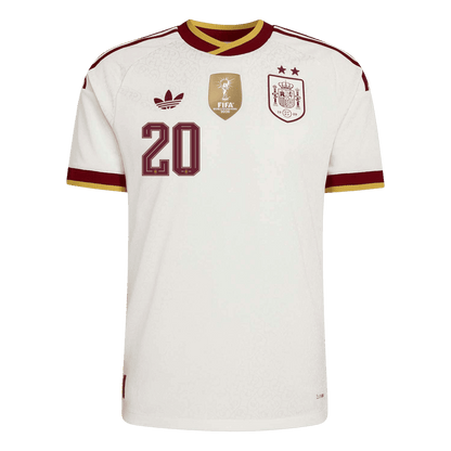 Camiseta Auténtica PEDRI #20 Spain 2026 Segunda Equipación Copa del Mundo -Versión Jugador