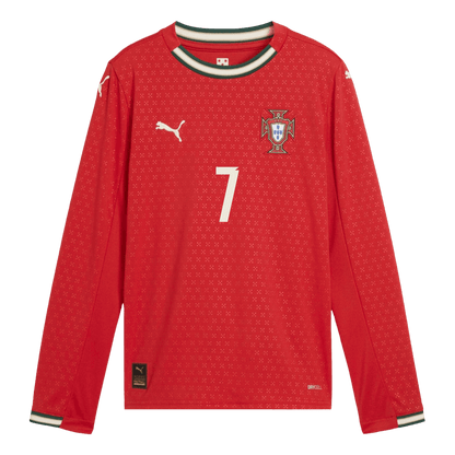 Camiseta Manga Larga Ronaldo #7 Portugal 2025 Primera Equipación Hombre - Versión Hincha - Vista 2