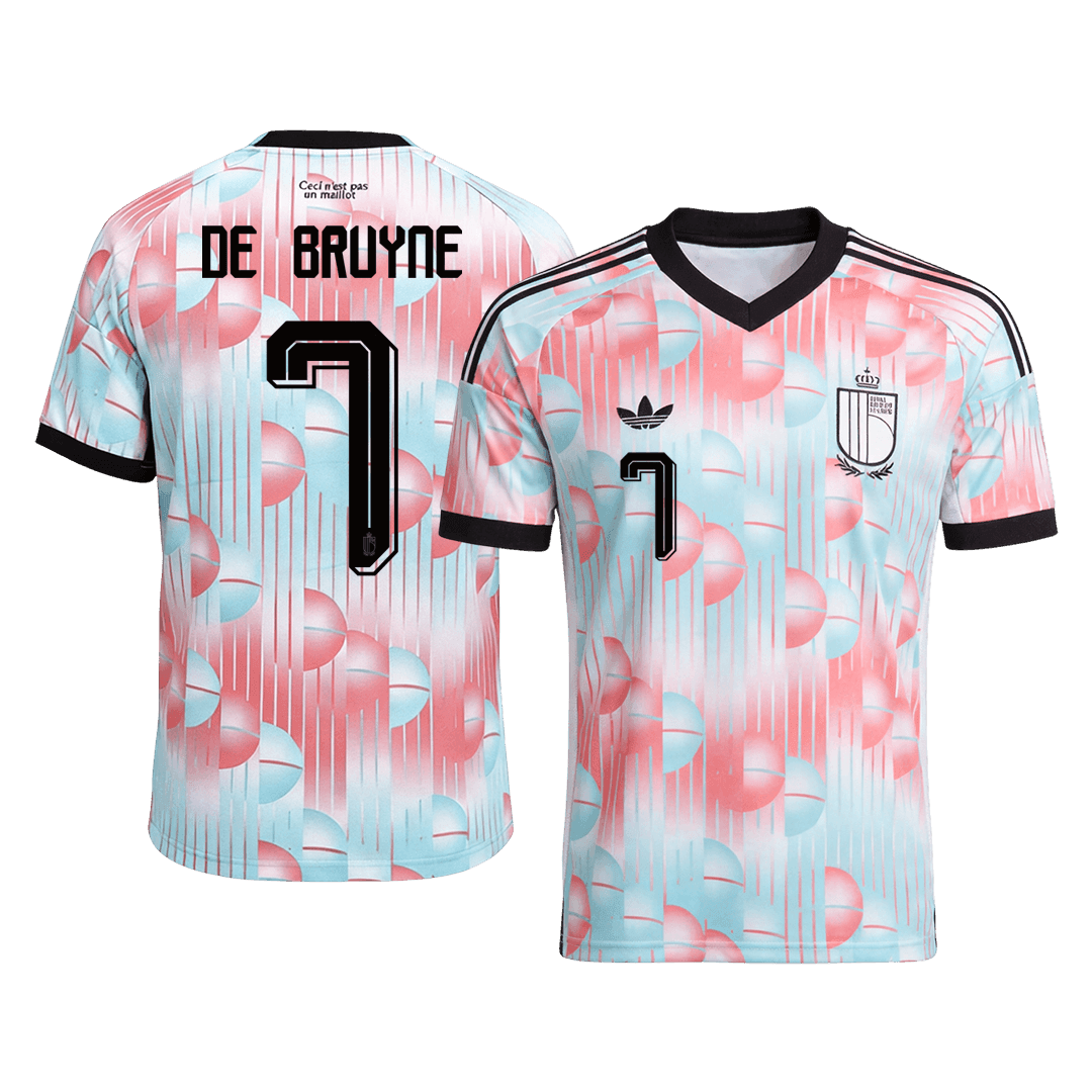 Camiseta De Bruyne #7 Bélgica 2026 Segunda Equipación Copa del Mundo - Versión Hincha