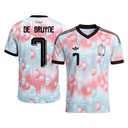 Camiseta De Bruyne #7 Bélgica 2026 Segunda Equipación Copa del Mundo - Versión Hincha