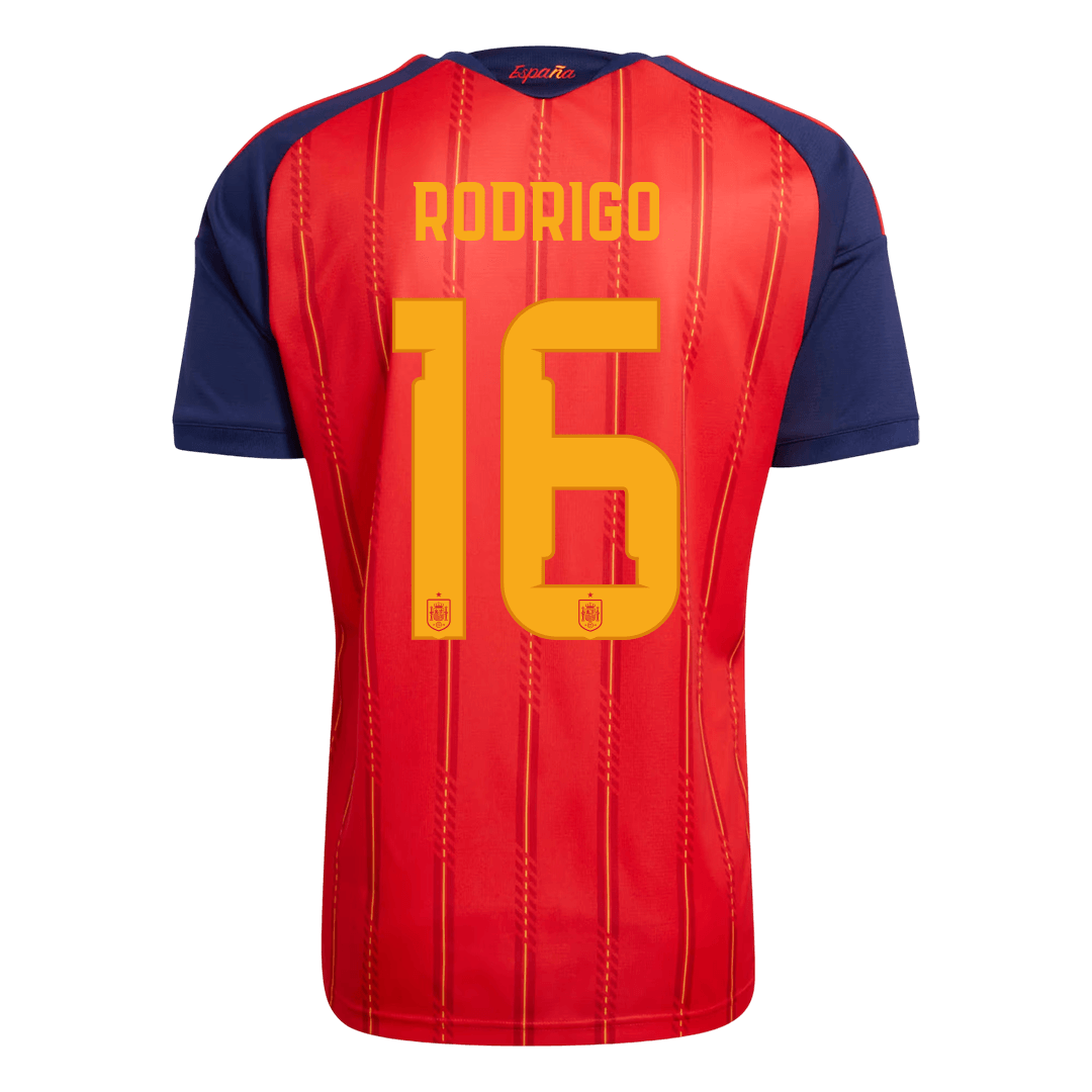 Camiseta Rodrigo #16 España 2026 Primera Equipación Copa del Mundo - Versión Hincha (Calidad Premium) - Vista 2
