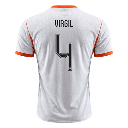 Camiseta Auténtica Virgil #4 Países Bajos 2026 Segunda Equipación Copa del Mundo - Versión Jugador - Vista 7