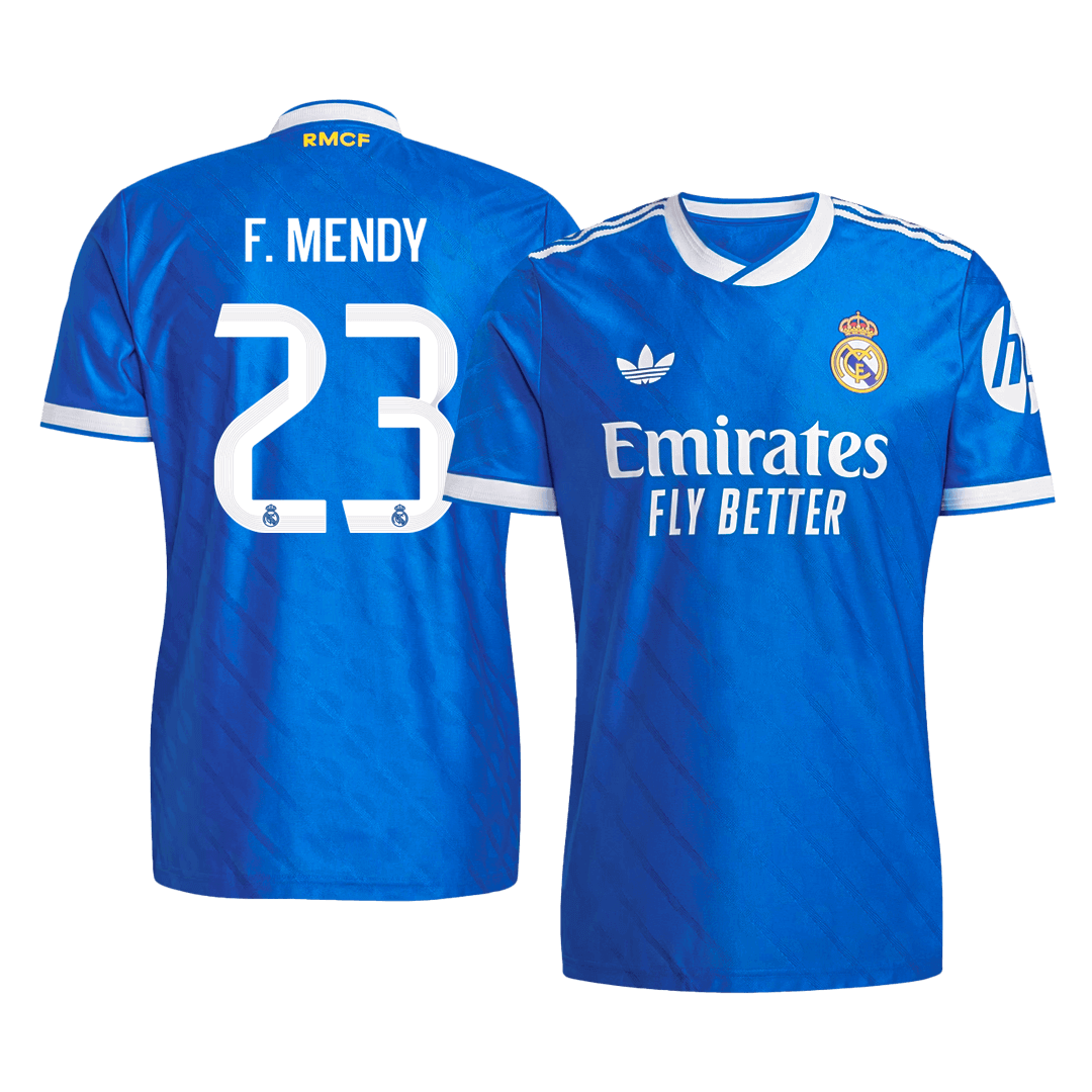 Camiseta Auténtica F. Mendy #23 Real Madrid 2025/26 Tercera Equipación - Versión Jugador