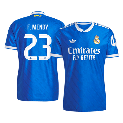 Camiseta Auténtica F. Mendy #23 Real Madrid 2025/26 Tercera Equipación - Versión Jugador
