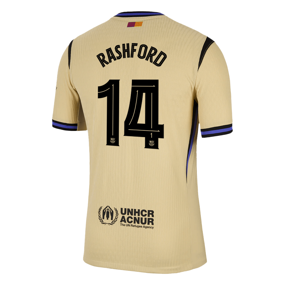 UCL Camiseta Auténtica Rashford #14 Barcelona 2025/26 Segunda Equipación - Versión Jugador