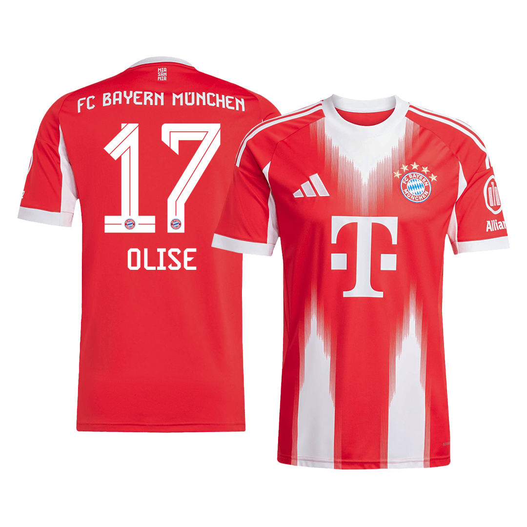 Camiseta Olise #17 Bayern Munich 2025/26 Primera Equipación - Versión Hincha