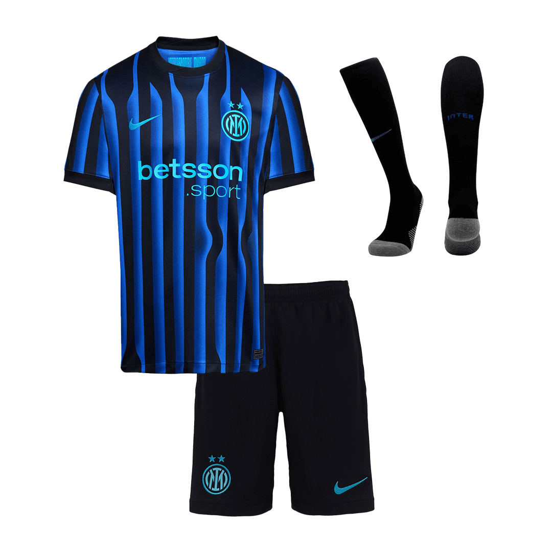 Conjunto Infantil Completo Inter Milan 2025/26 Primera Equipación