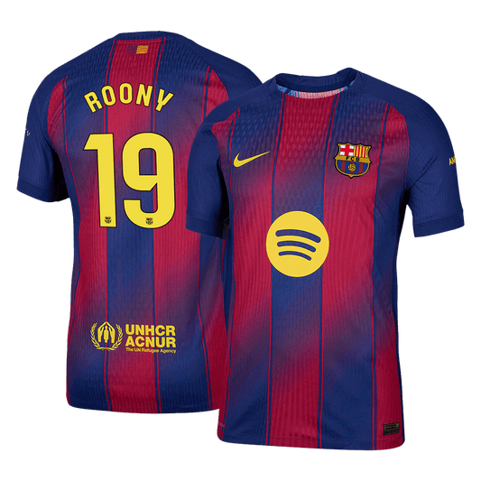 Camiseta Auténtica Roony #19 Barcelona 2025/26 Primera Equipación - Versión Jugador