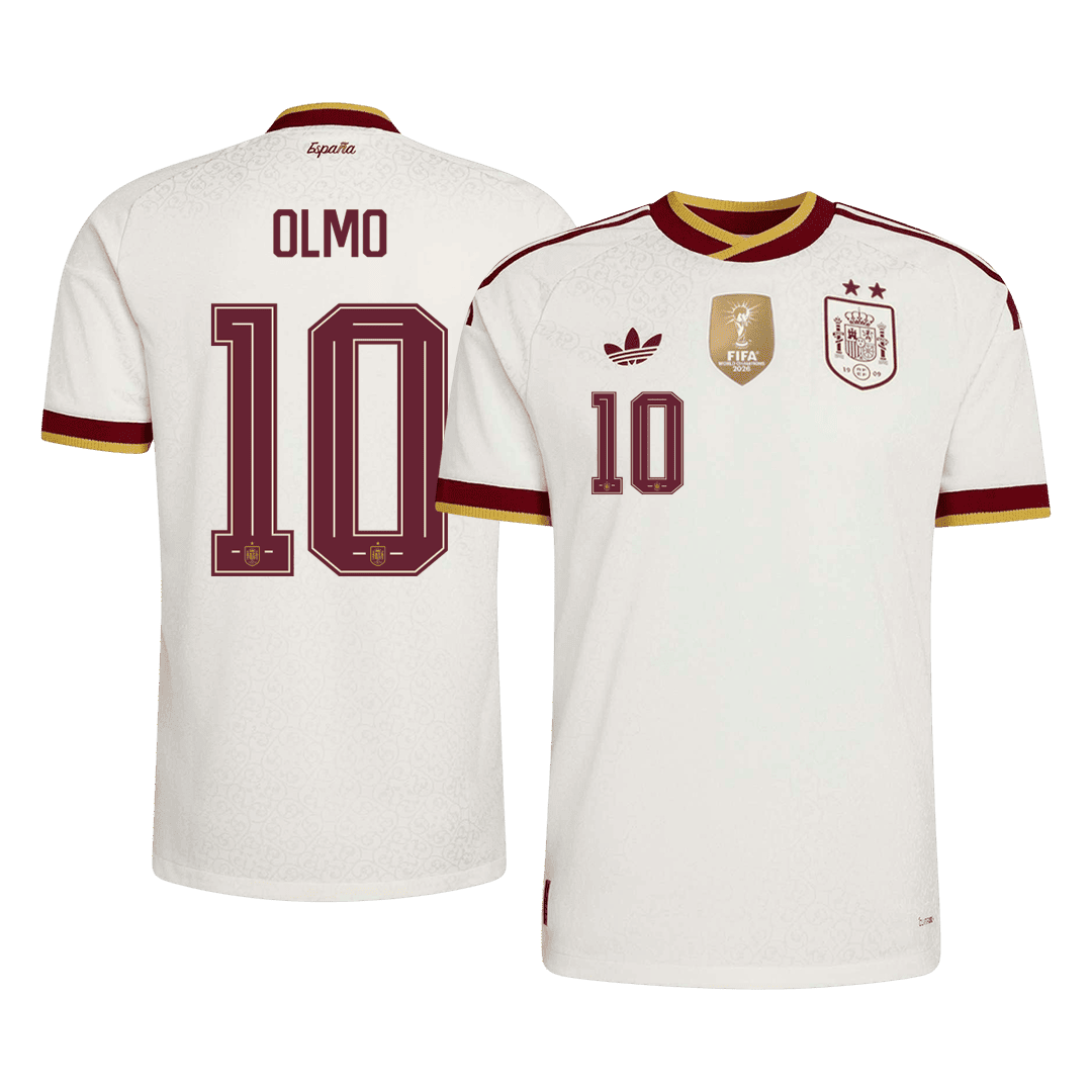 Camiseta Auténtica OLMO #10 Spain 2026 Segunda Equipación Copa del Mundo -Versión Jugador