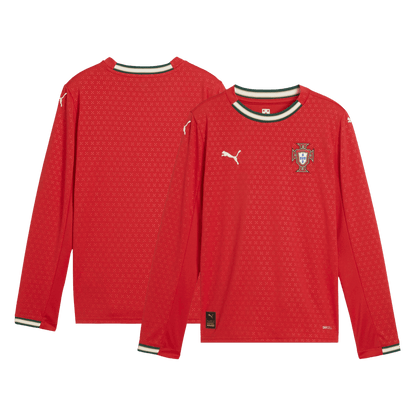 Camiseta Manga Larga Portugal 2025 Primera Equipación Hombre - Versión Hincha