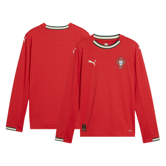 Camiseta Manga Larga Portugal 2025 Primera Equipación Hombre - Versión Hincha