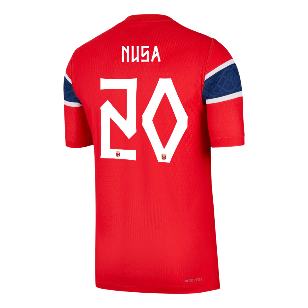 Camiseta Auténtica Nusa #20 Noruega 2026 Primera Equipación Copa del Mundo - Versión Jugador - Vista 2