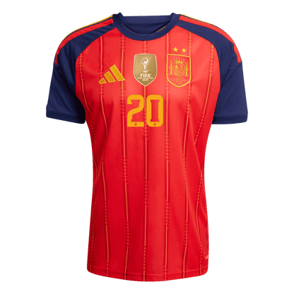 Camiseta PEDRI #20 Spain 2026 Primera Equipación Copa del Mundo - Versión Hincha