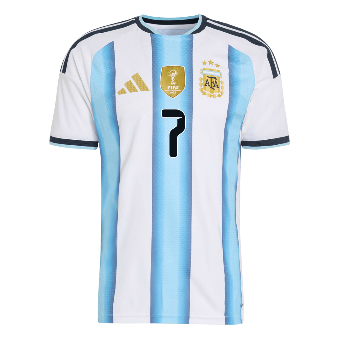 Camiseta Auténtica De Paul #7 Argentina 2026 Primera Equipación Copa del Mundo - Versión Jugador