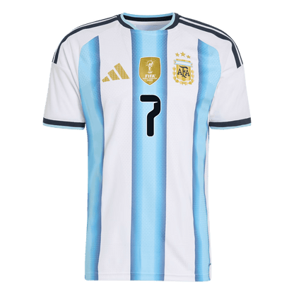 Camiseta Auténtica De Paul #7 Argentina 2026 Primera Equipación Copa del Mundo - Versión Jugador