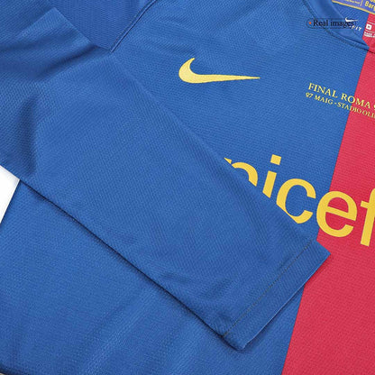 UCL Camiseta Retro 2008/09 Barcelona Primera Equipación Manga Larga - Vista 6