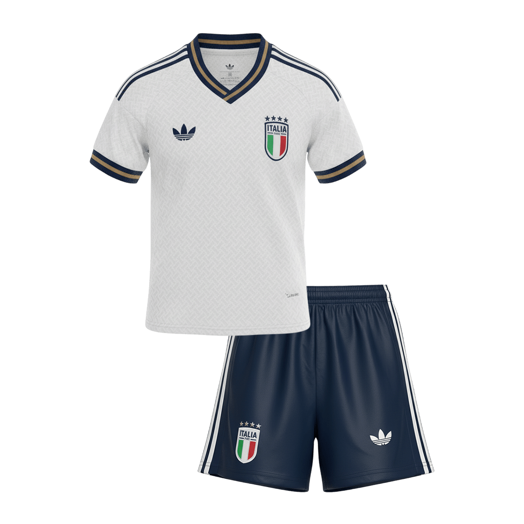 Conjunto Infantil Italia 2026 Segunda Equipación Copa del Mundo