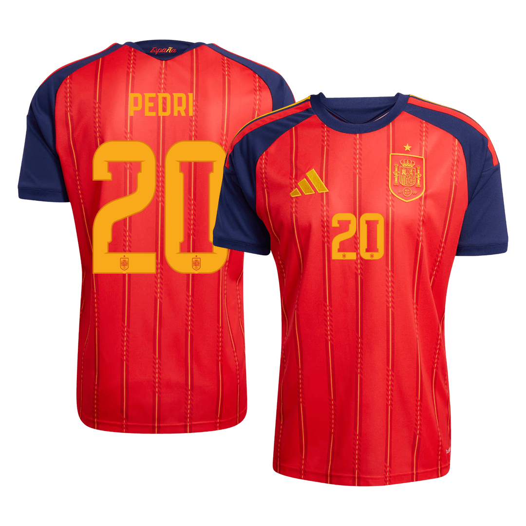 Camiseta Pedri #20 España 2026 Primera Equipación Copa del Mundo - Versión Hincha (Calidad Premium)