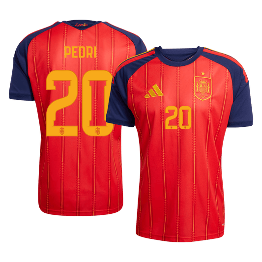 Camiseta Pedri #20 España 2026 Primera Equipación Copa del Mundo - Versión Hincha (Calidad Premium)