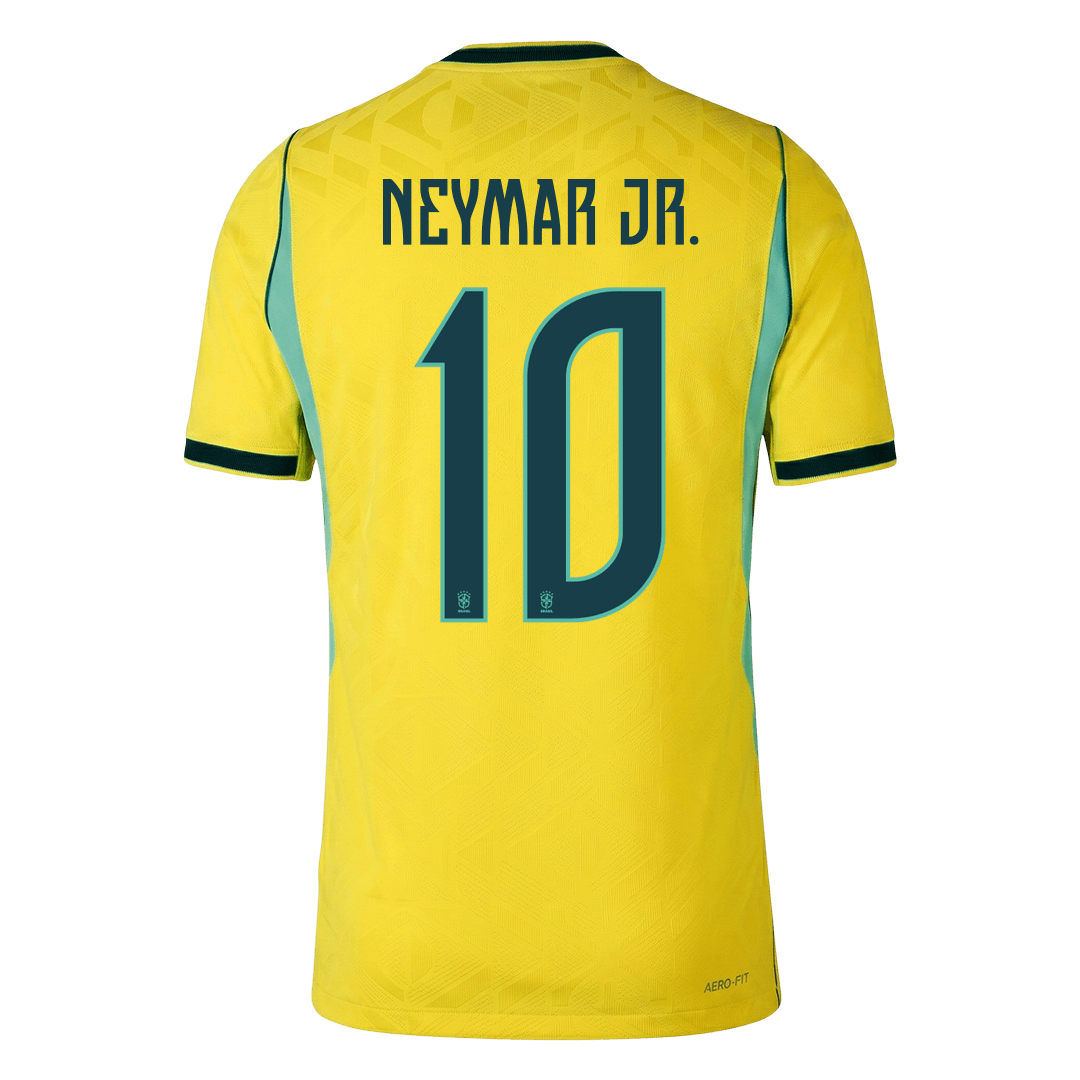 Camiseta Auténtica Neymar Jr. #10 Brasil 2026 Primera Equipación Copa del Mundo - Versión Jugador - Vista 2