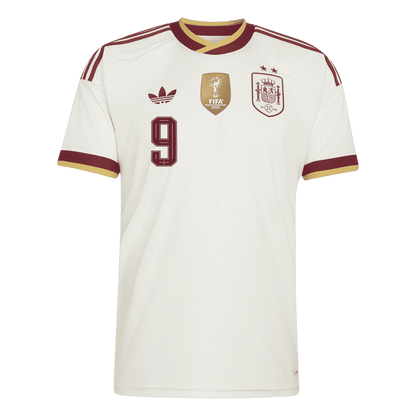 Camiseta GAVI #9 Spain 2026 Segunda Equipación Copa del Mundo - Versión Hincha