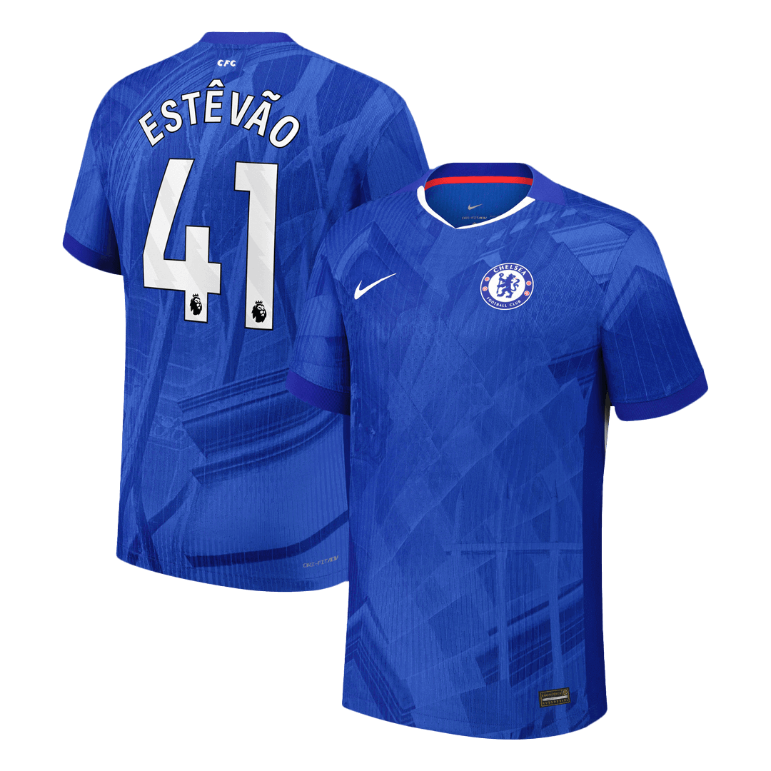Camiseta Auténtica Estêvão #41 Chelsea 2025/26 Primera Equipación - Versión Jugador