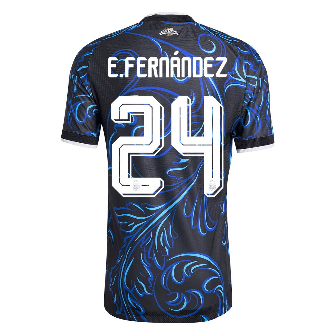 Camiseta Auténtica E. Fernández #24 Argentina 2026 Segunda Equipación Copa del Mundo - Versión Jugador - Vista 8