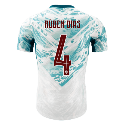 Camiseta Auténtica Rúben Dias #4 Portugal 2026 Segunda Equipación Copa del Mundo - Versión Jugador - Vista 8