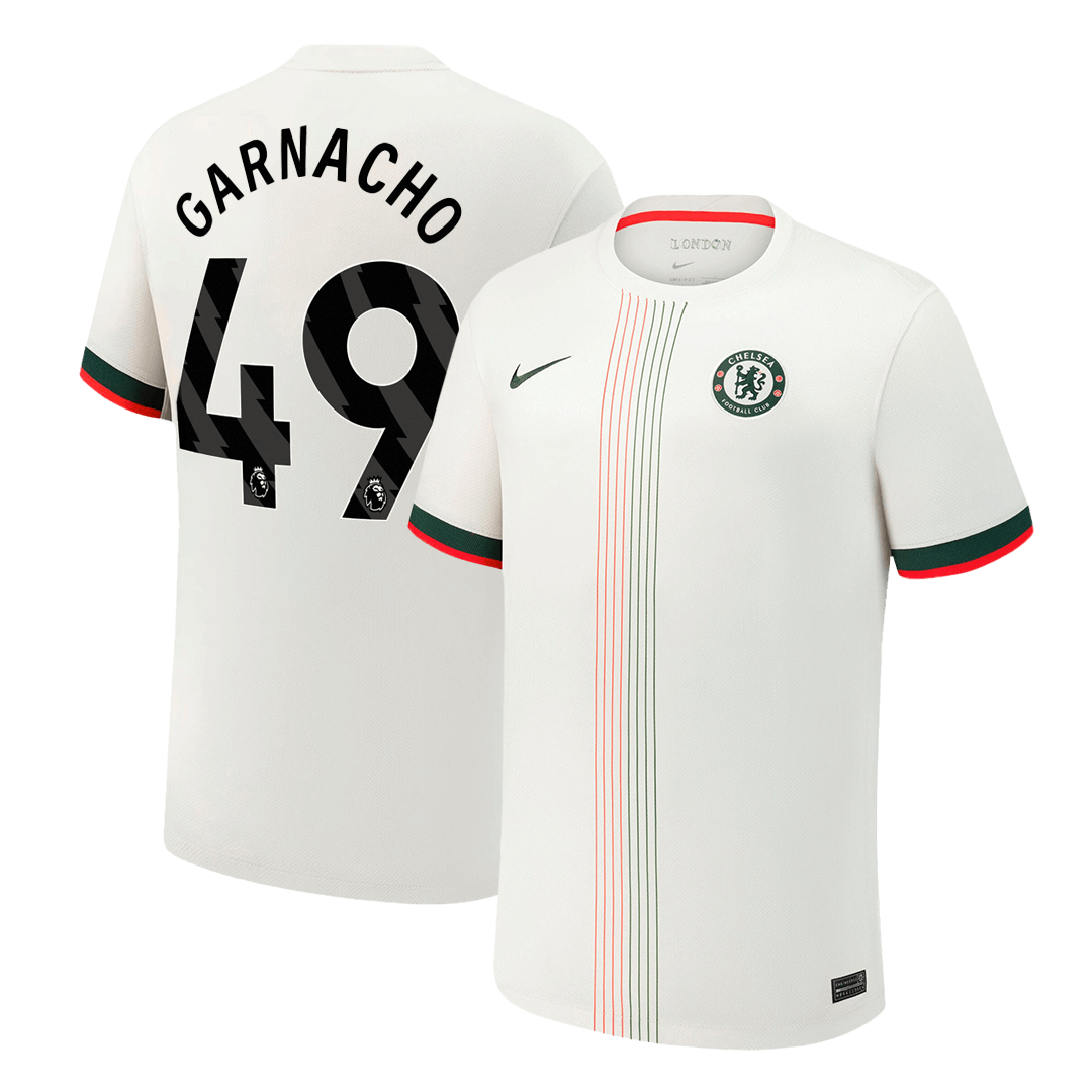 Camiseta Garnacho #49 Chelsea 2025/26 Segunda Equipación - Versión Hincha