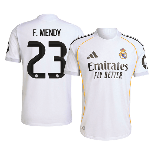 Camiseta Auténtica F. Mendy #23 Real Madrid 2025/26 Primera Equipación - Versión Jugador