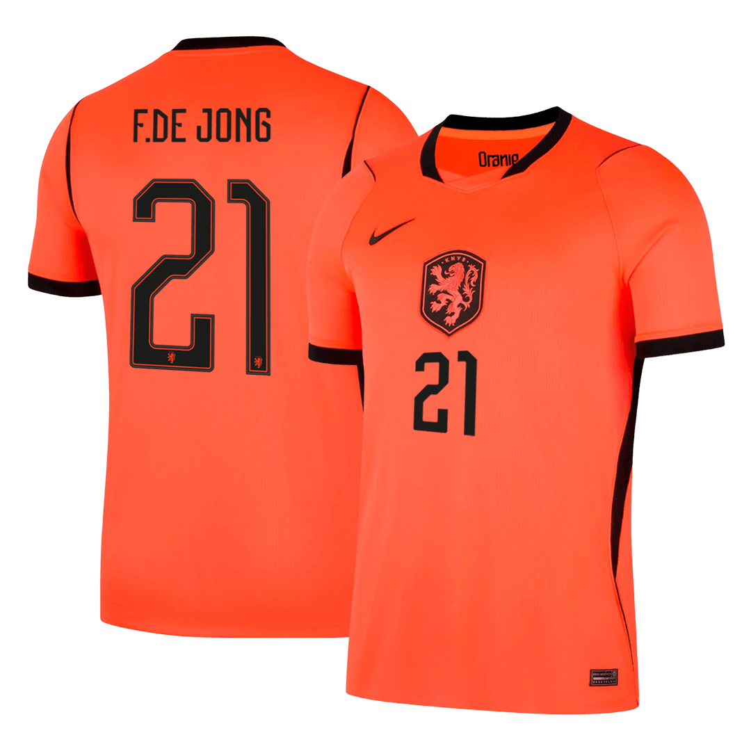 Camiseta F. De Jong #21 Países Bajos 2026 Primera Equipación Copa del Mundo - Versión Hincha