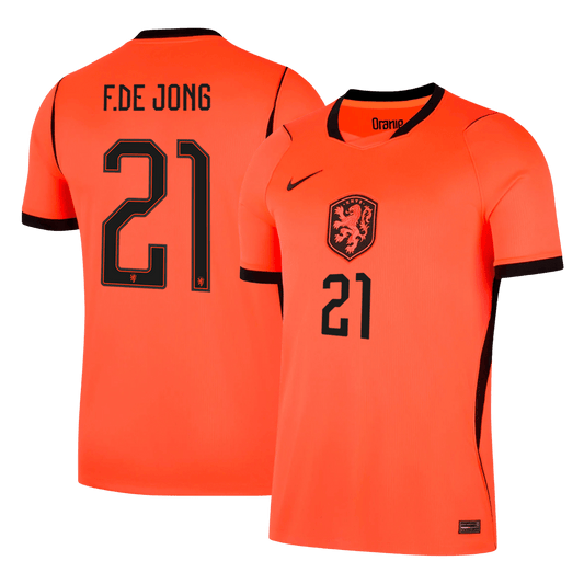 Camiseta F. De Jong #21 Países Bajos 2026 Primera Equipación Copa del Mundo - Versión Hincha