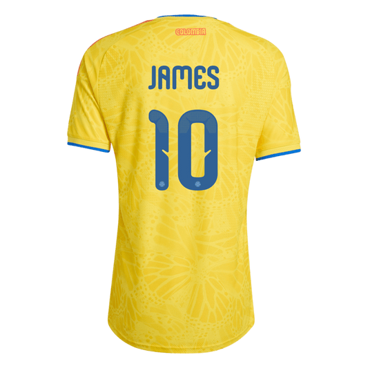 Camiseta Auténtica James #10 Colombia 2026 Primera Equipación Copa del Mundo - Versión Jugador