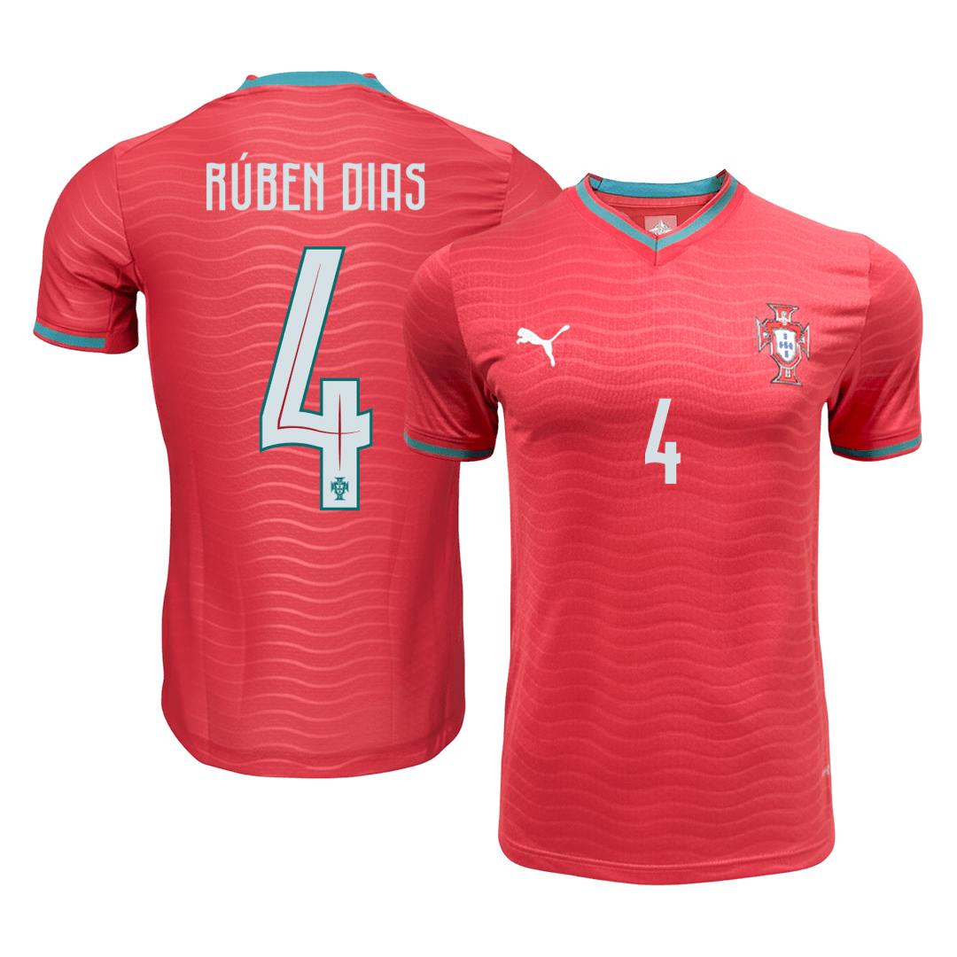 Camiseta Auténtica Rúben Dias #4 Portugal 2026 Primera Equipación Copa del Mundo - Versión Jugador