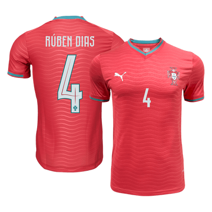 Camiseta Auténtica Rúben Dias #4 Portugal 2026 Primera Equipación Copa del Mundo - Versión Jugador