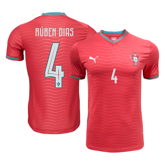 Camiseta Auténtica Rúben Dias #4 Portugal 2026 Primera Equipación Copa del Mundo - Versión Jugador