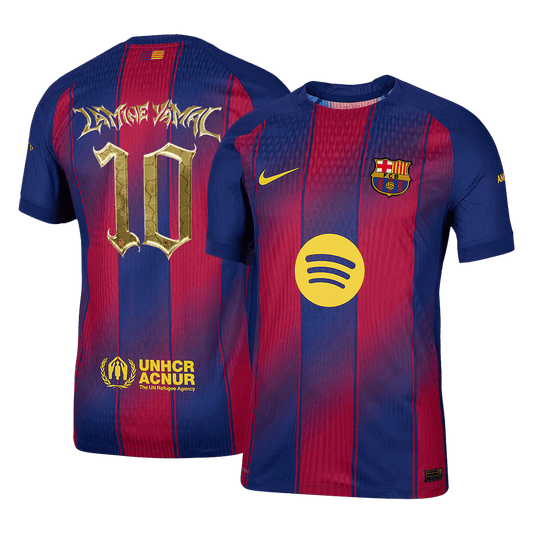 Camiseta Auténtica Lamine Yamal #10 Barcelona 2025/26 Primera Equipación - Versión Jugador