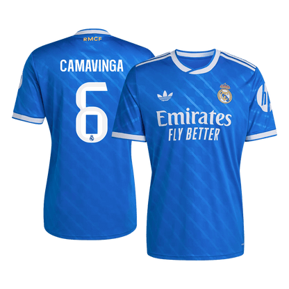 Camiseta Camavinga #6 Real Madrid 2025/26 Tercera Equipación - Versión Hincha