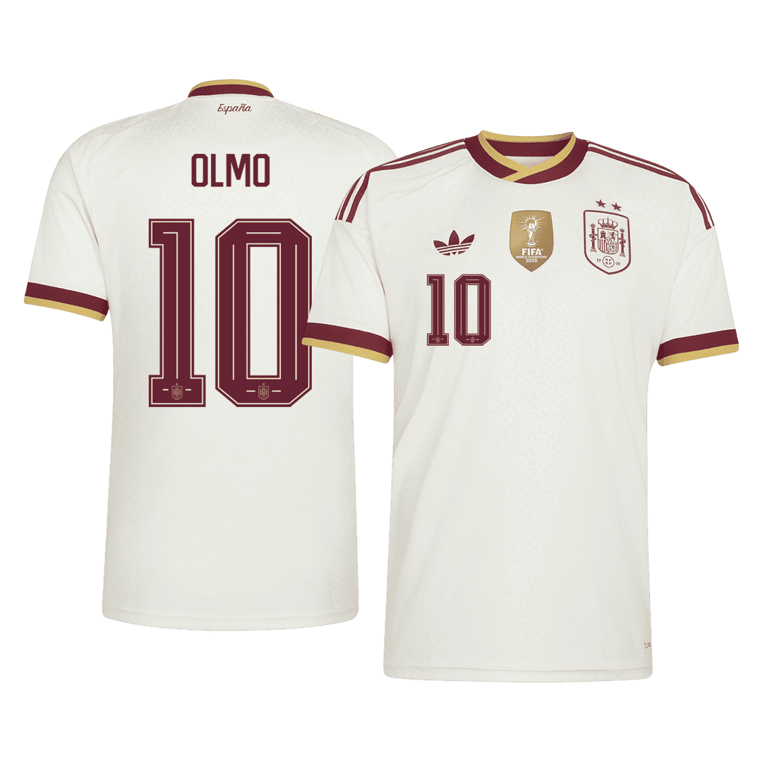 Camiseta OLMO #10 Spain 2026 Segunda Equipación Copa del Mundo - Versión Hincha