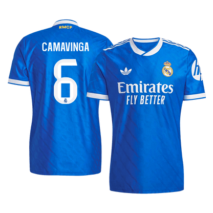 Camiseta Auténtica Camavinga #6 Real Madrid 2025/26 Tercera Equipación - Versión Jugador